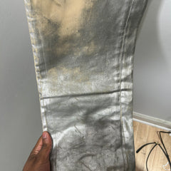 Maison Margiela Silver Painted Denim Size 34