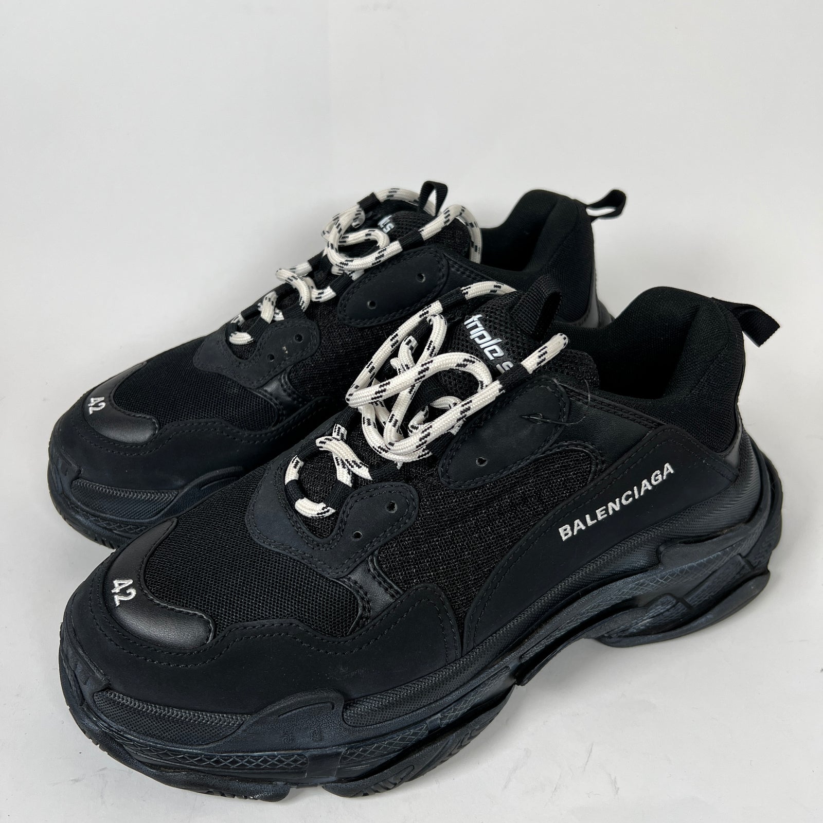 Balenciaga Black Triple S Sneaker Size 42