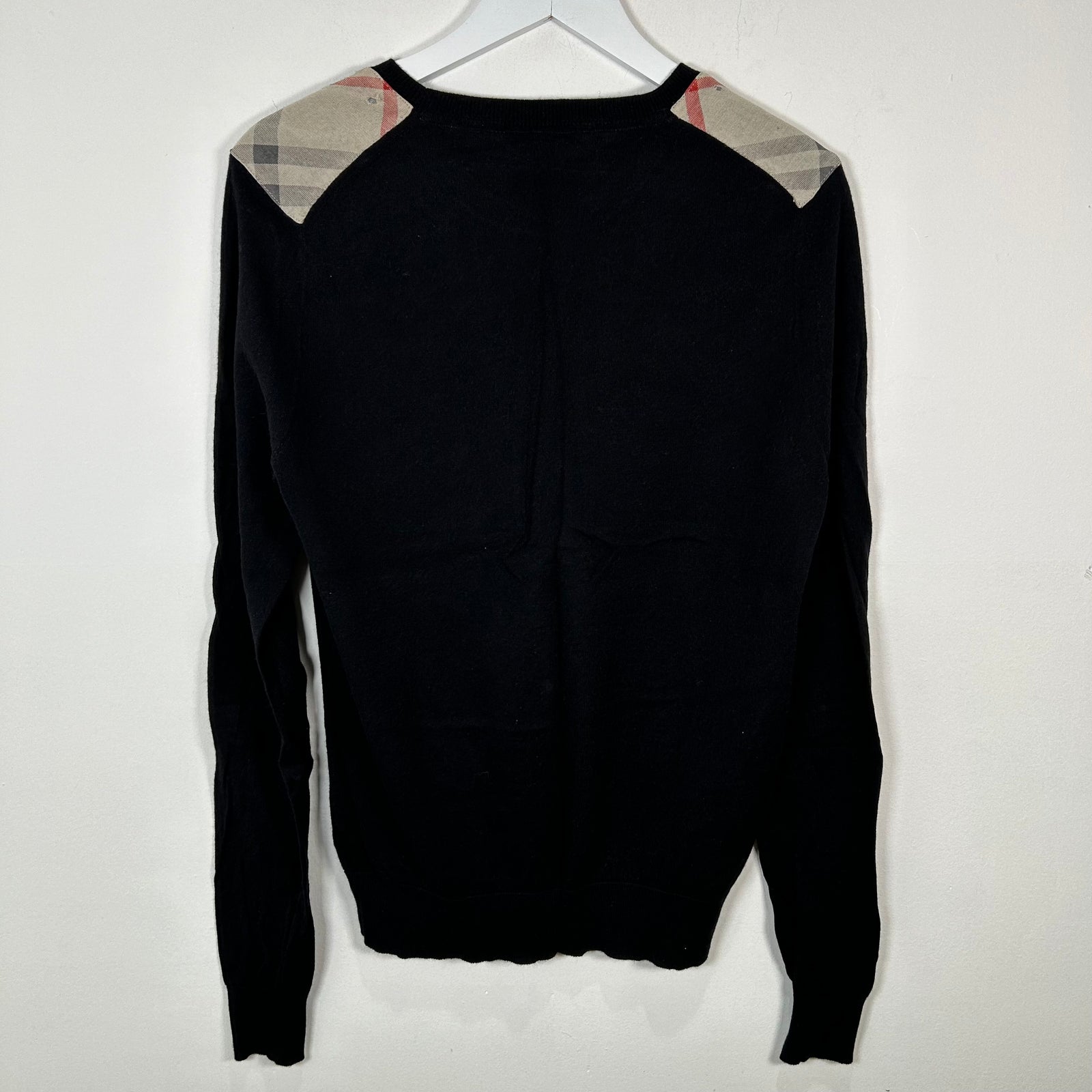 Burberry Panel Knit Check Sweater Size S
