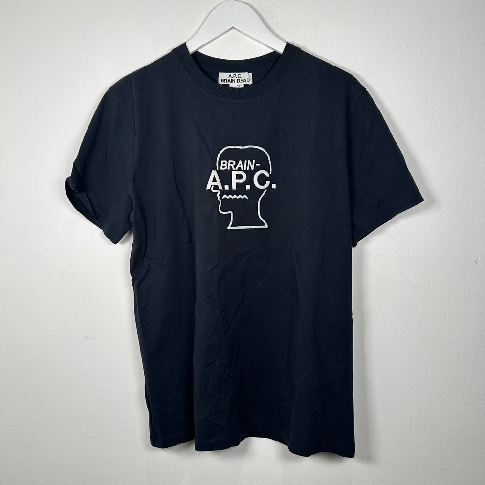 A.P.C x Brain Dead Embroidered T-Shirt Size M