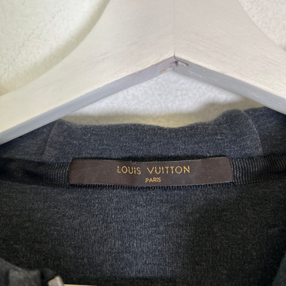Louis Vuitton Vintage 'King Of Trunk Makers' Patch Zip-Up Hoodie