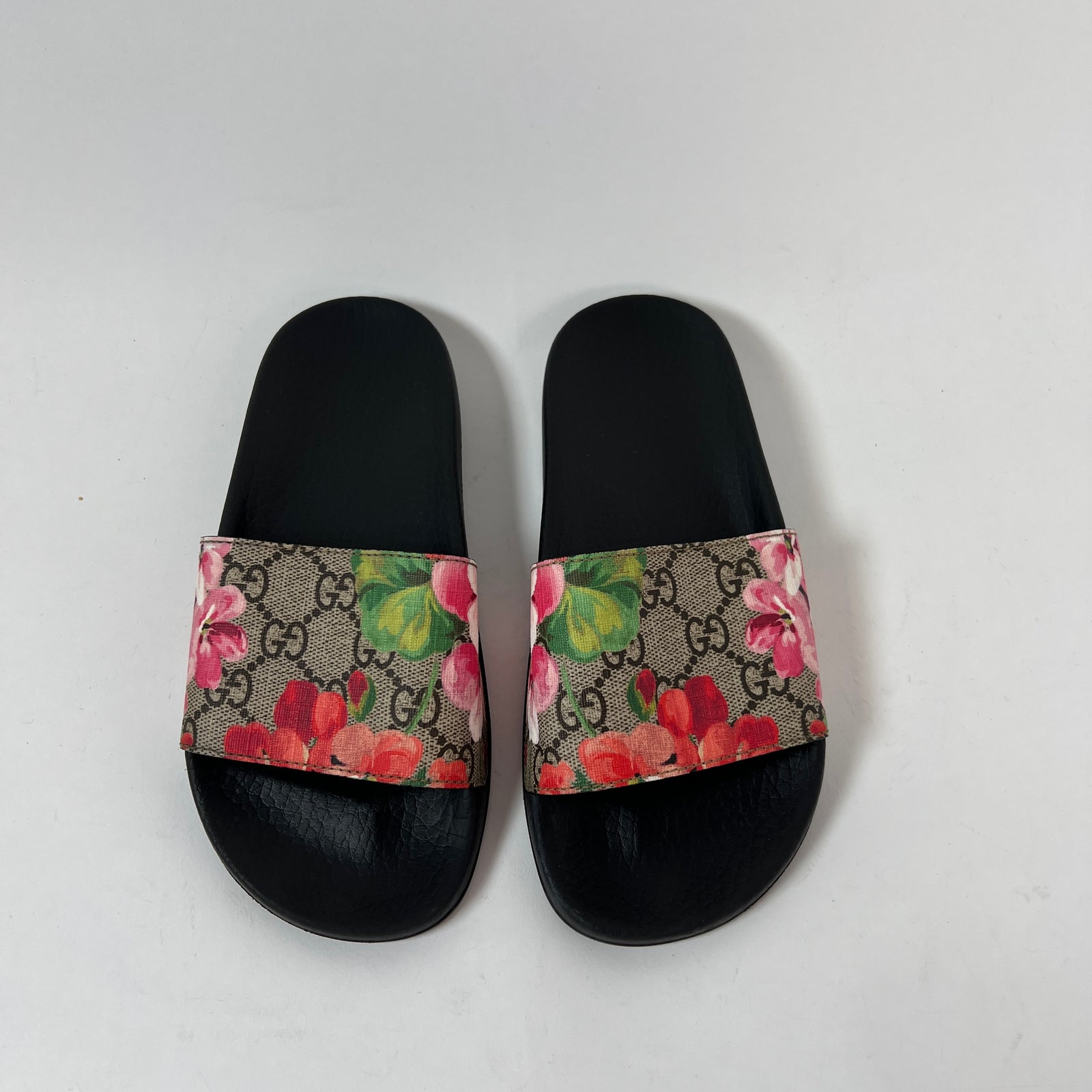 Gucci Women's GG Supreme Bloom Slides Size 35
