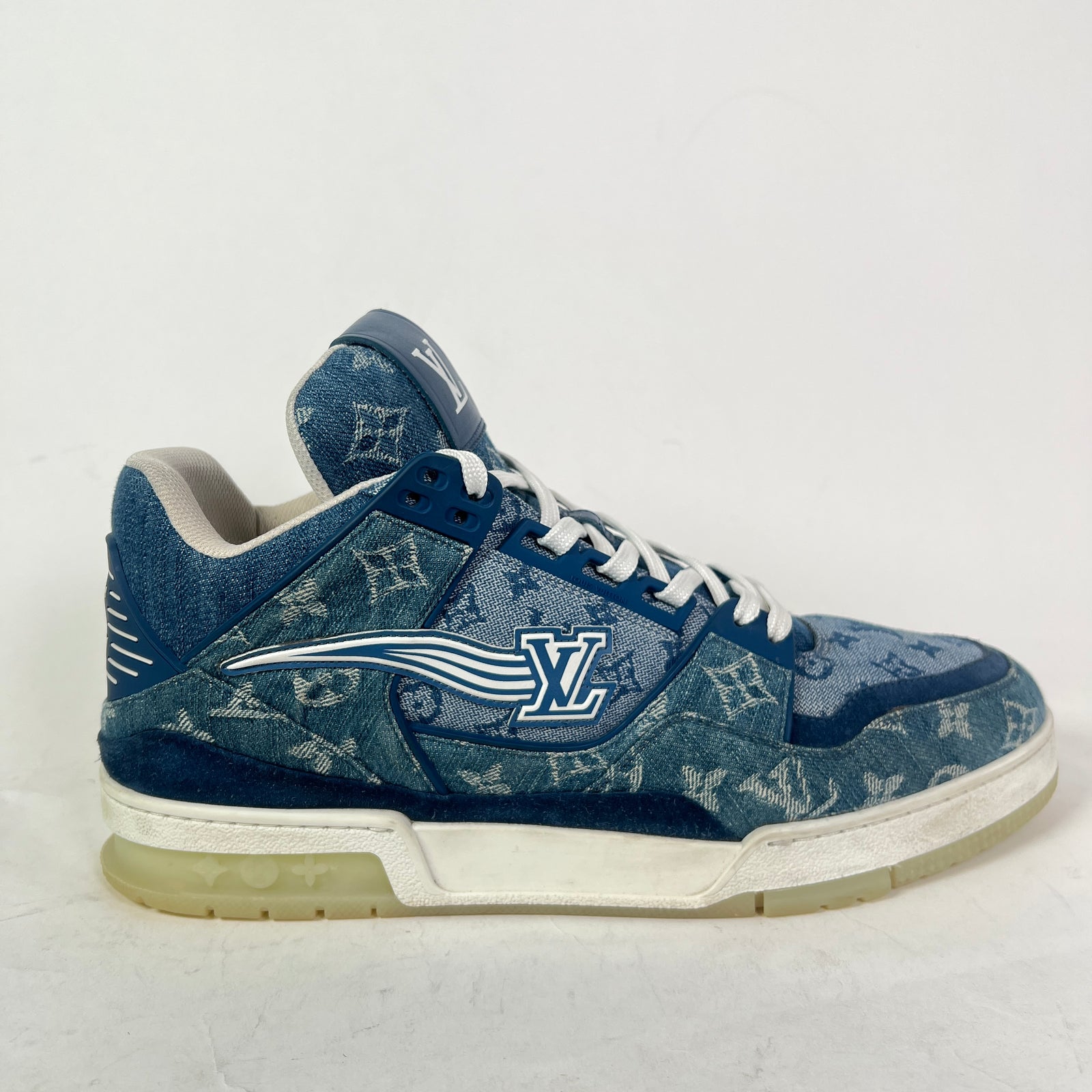 Louis Vuitton Monogram Denim High-Top LV Trainer