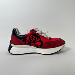 Alexander McQueen Red Sprint Runner Size 43