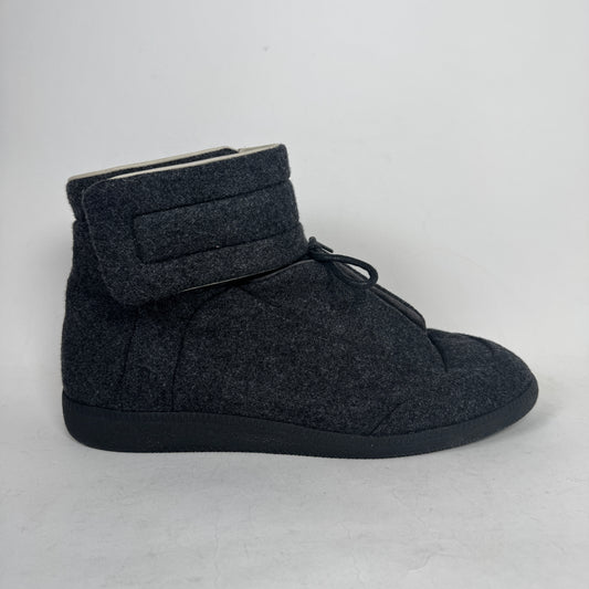 Maison Margiela Grey Wool Future High Tops Size 45