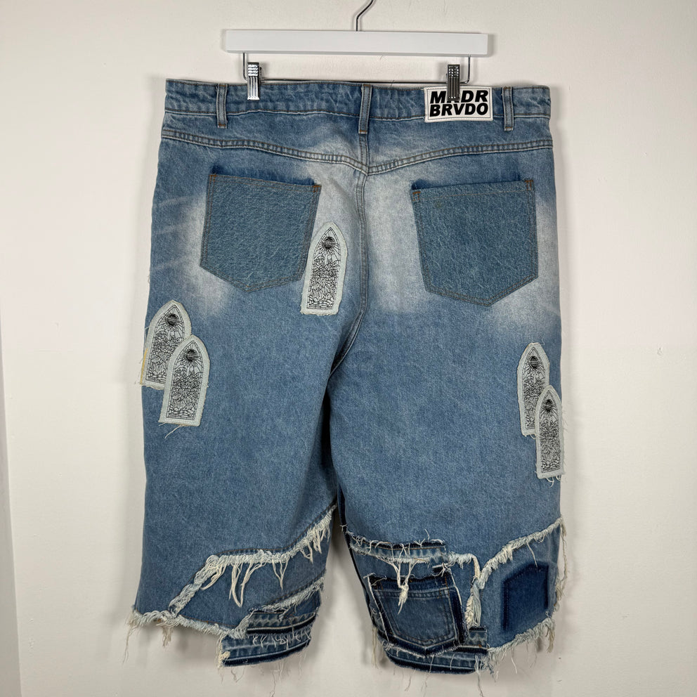 Who Decides War Patched Arch Carpeneter Shorts Size 40