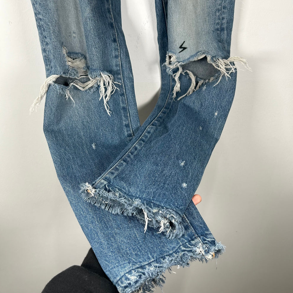 Undercover SS05 'But Beautiful' Graffiti Patch Denim Size 3