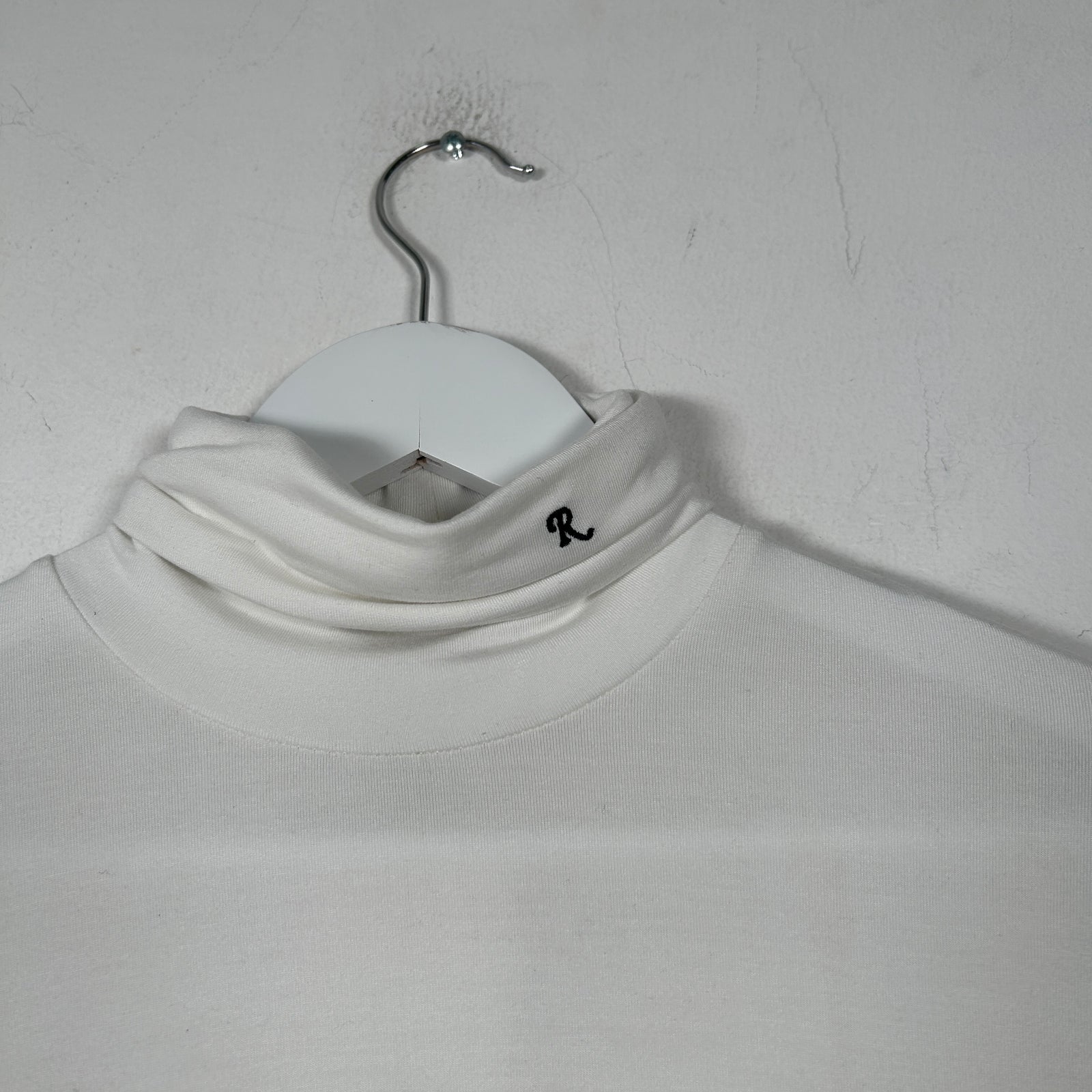 Raf Simons SS23 White 'R' Turtleneck Size M