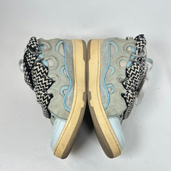 Lanvin Teal Blue Curb Sneaker Size 42