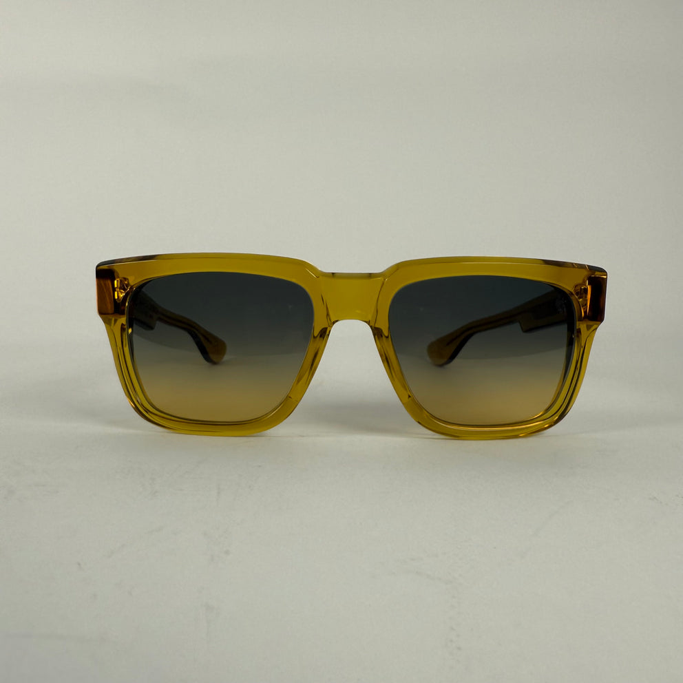 Chrome Hearts Yellow 18k Gold Box Officer Sunglasses