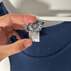 Chrome Hearts Navy T-Bar Tank-Top Size L