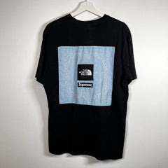 Supreme TNF Black T-Shirt Size L