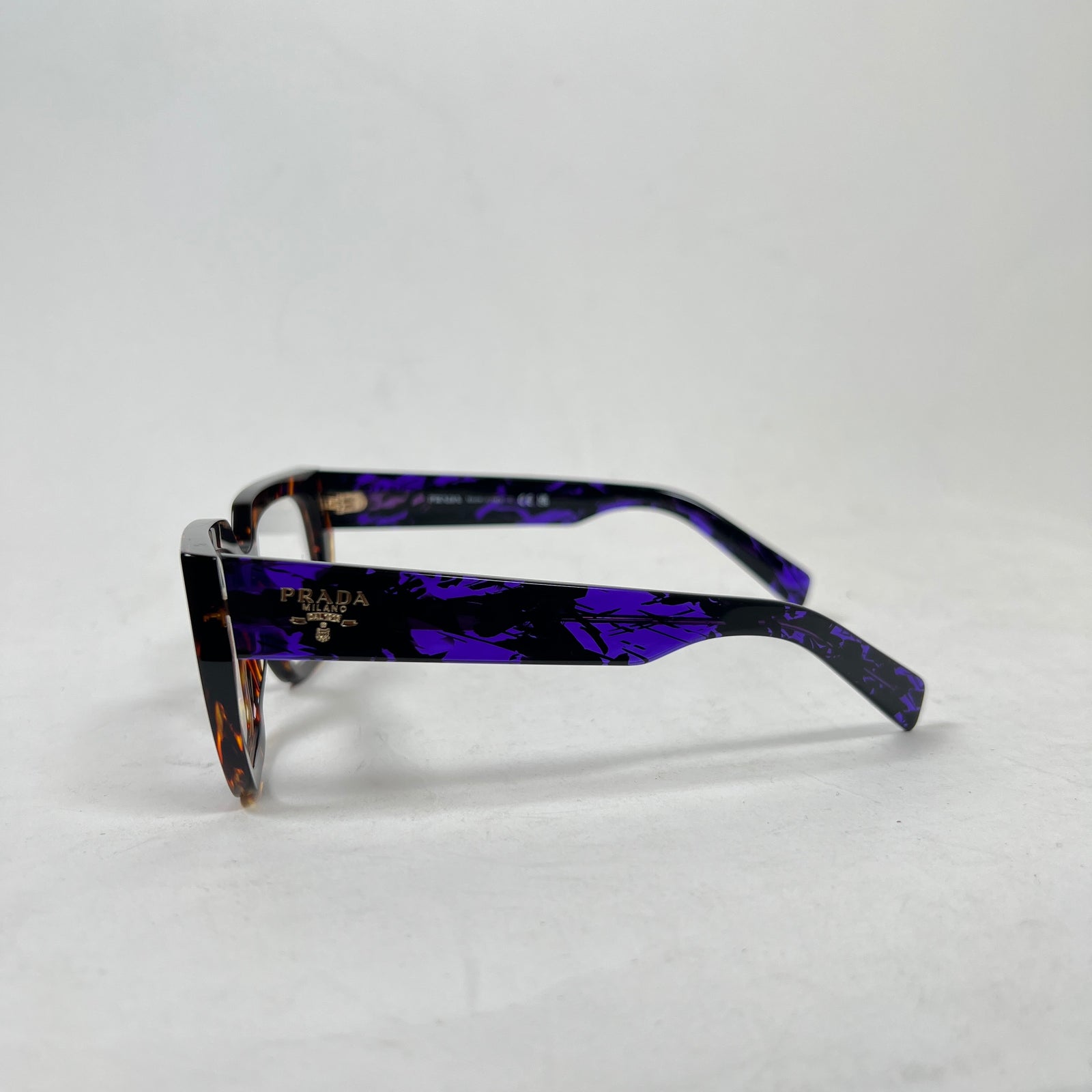 Prada Havana Magma Clear Frames