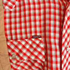 Needles Khaki Rebuild Flannel Shirt Size S