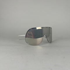 Rick Owens White/Pink Shield Sunglasses