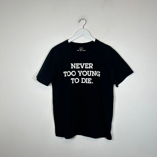 Number (N)jne ‘Never Too Young To Die’ T-shirt Size L