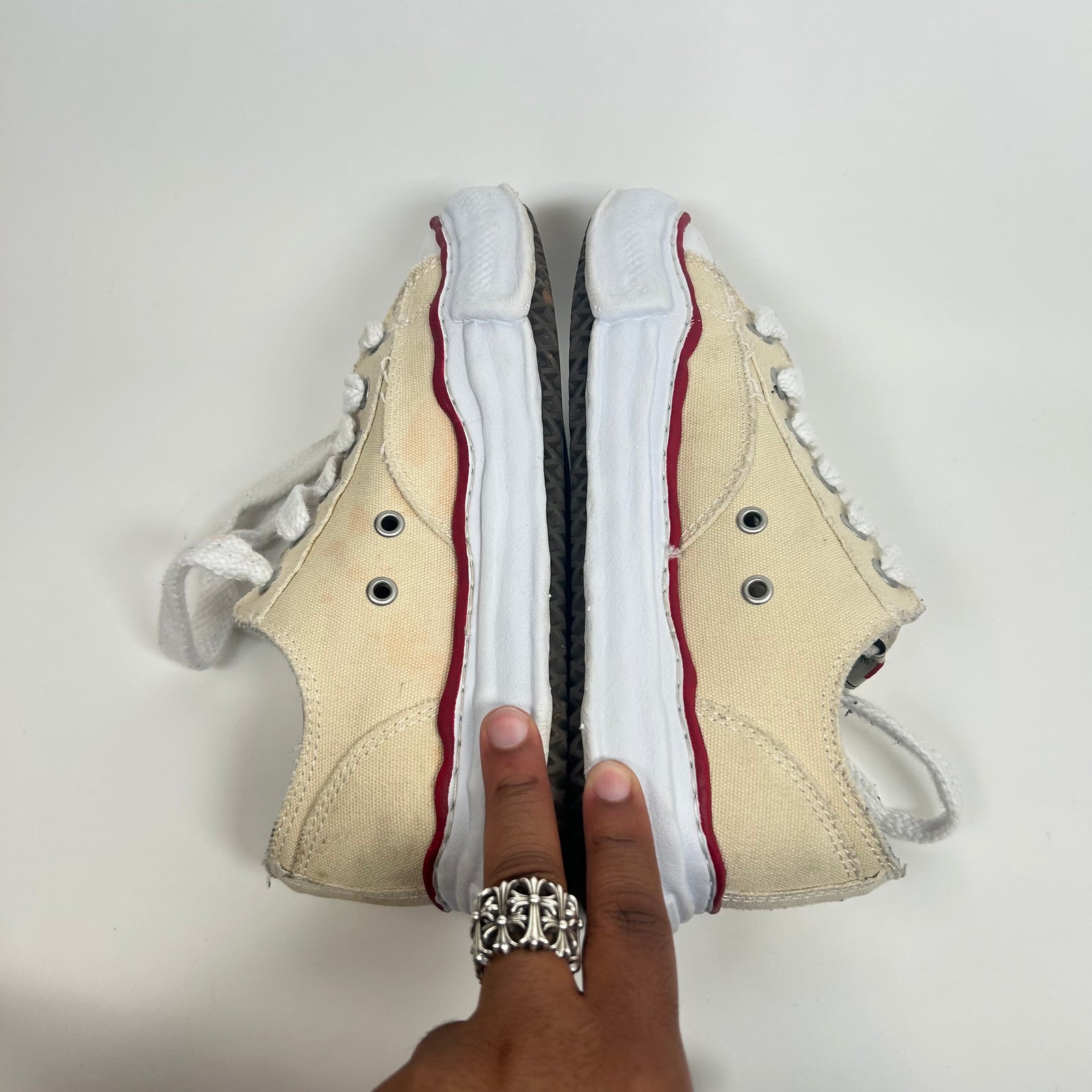 MMY Cream Peterson Sneaker Size 40