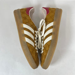 Gucci x Adidas Tan GG Gazelle Sneaker Size 39.5