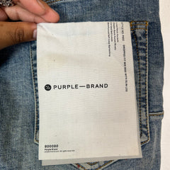 Purple Brand Lightwash Paint Splatter Jeans Size 30