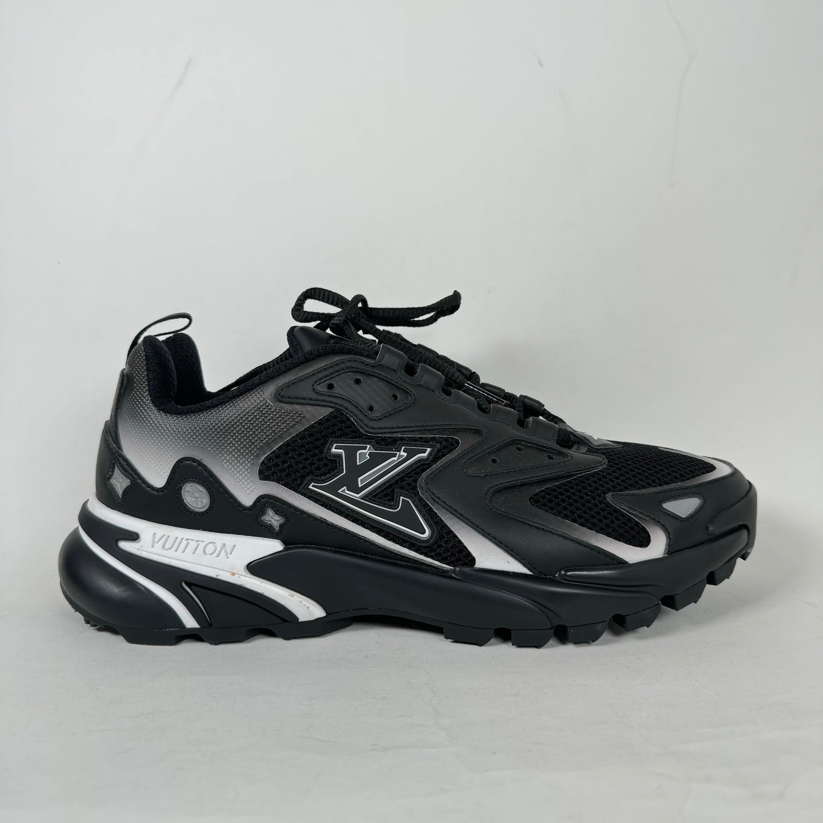 Louis Vuitton Black/Grey Tactic Runners Size LV 8