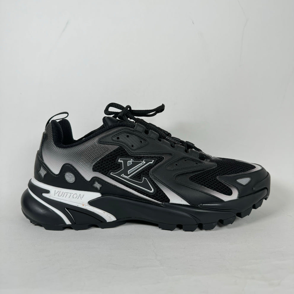 Louis Vuitton Black/Grey Tactic Runners Size LV 8