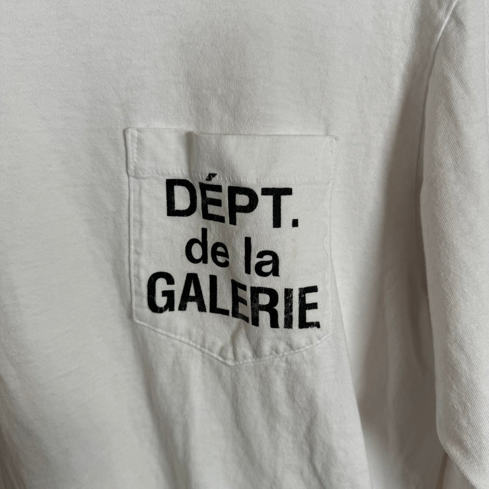 Gallery Dept White De La Galleria LS Tee Size M
