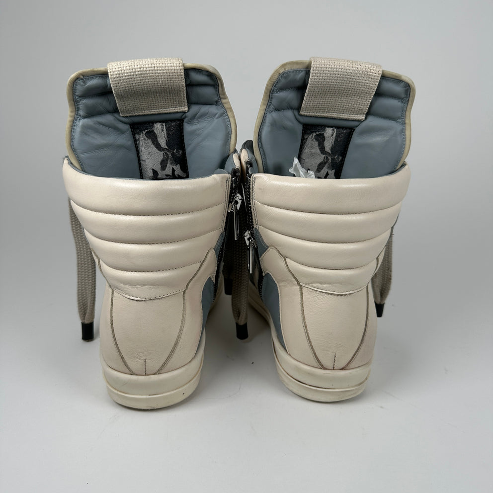 Rick Owens Jumbo Lace Geobasket Pale Blue Size 9