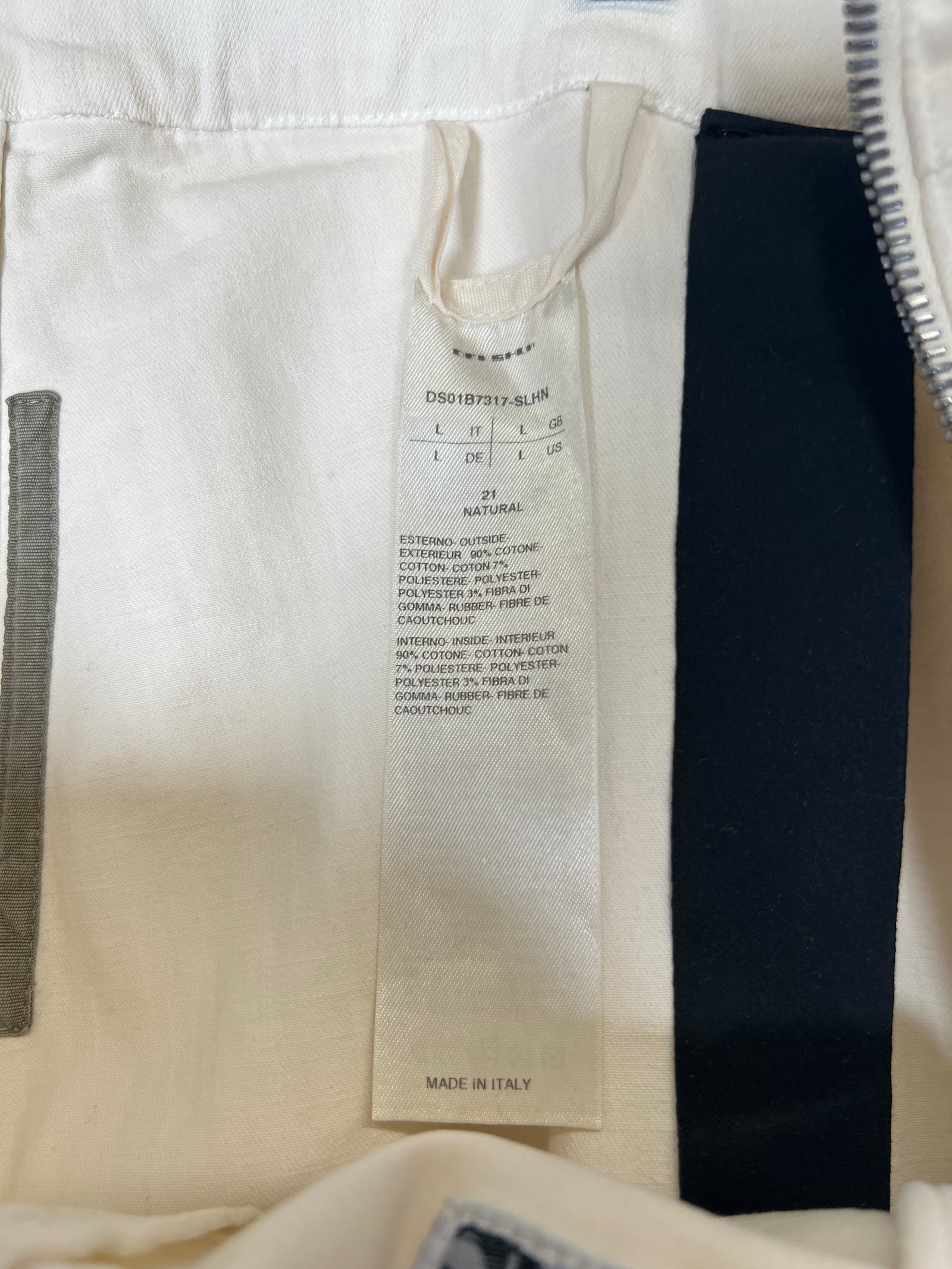 Rick Owens Drkshdw Ivory Casual Pants