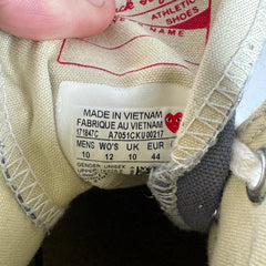 CDG Grey High Top Converse Size 10