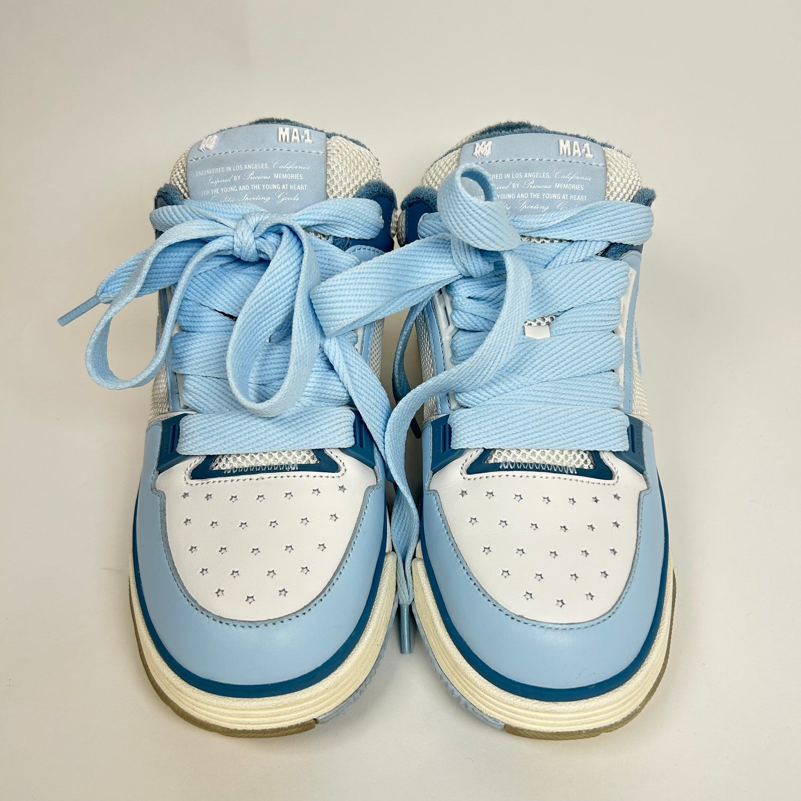 Amiri Carolina Blue MA-1 Sneakers Size 9
