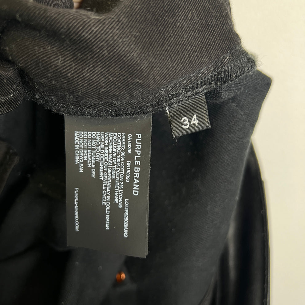Purple Brand P004 Coated Flare Jeans