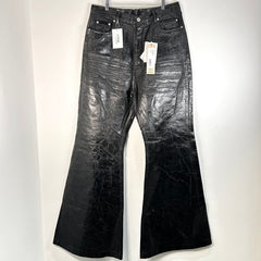Rick Owens Waxed Bolan Bootcut Size 36