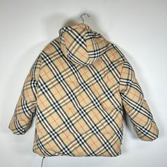 Burberry SS25 Check Reversible Down Puffer Jacket Size L