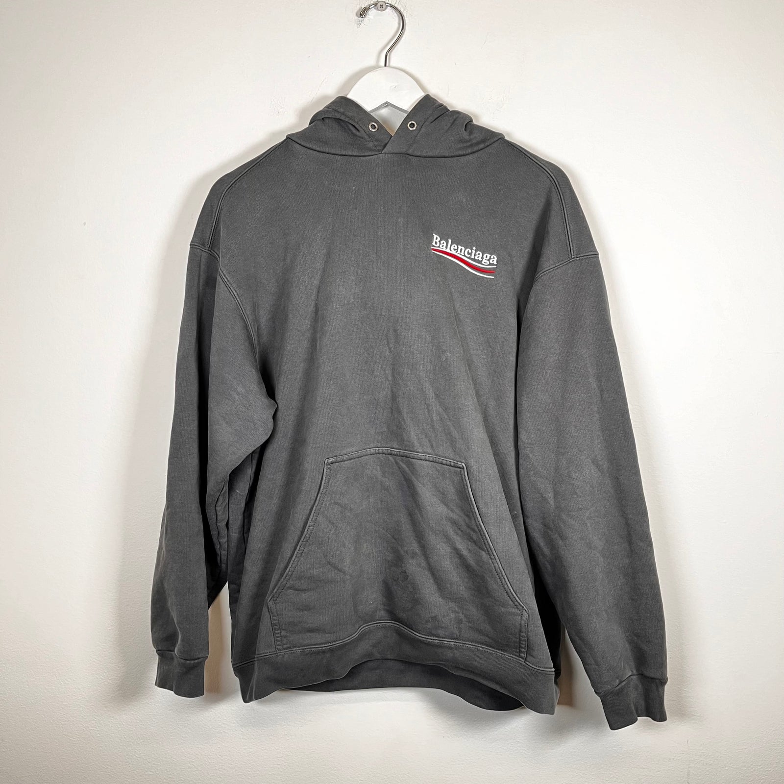 Balenciaga Campaign Embroidery Hoodie Size M