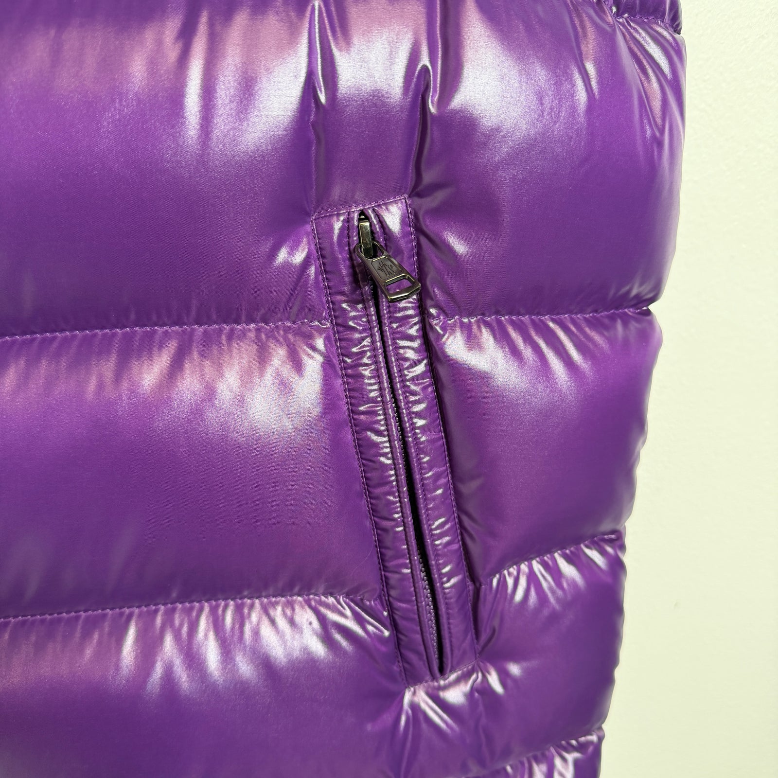 Moncler Purple Tibb Down Vest Size 5