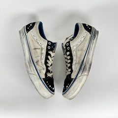 Vans White/Black OTW Skool 36 Studded Low-Tops Size 10.5
