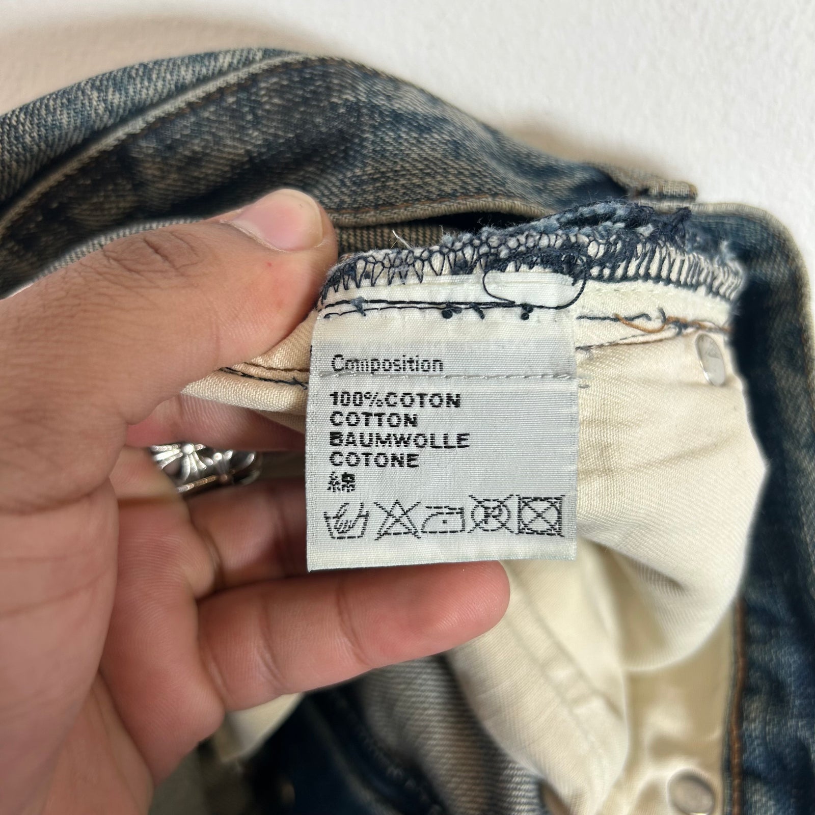 Dior Homme SS10 'Fuel To Fire' Blue Washed Jake Denim Jeans Size 28