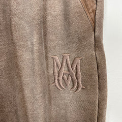 Amiri Brown Tonal MA Logo Sweatpants Size S