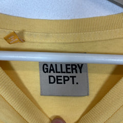 Gallery Dept Yellow Art That Kills T-Shirt Size XL