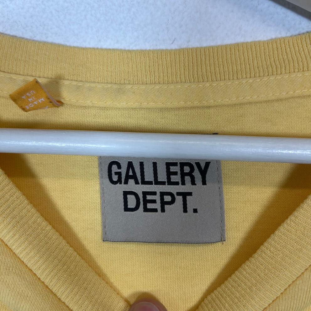 Gallery Dept Yellow Art That Kills T-Shirt Size XL