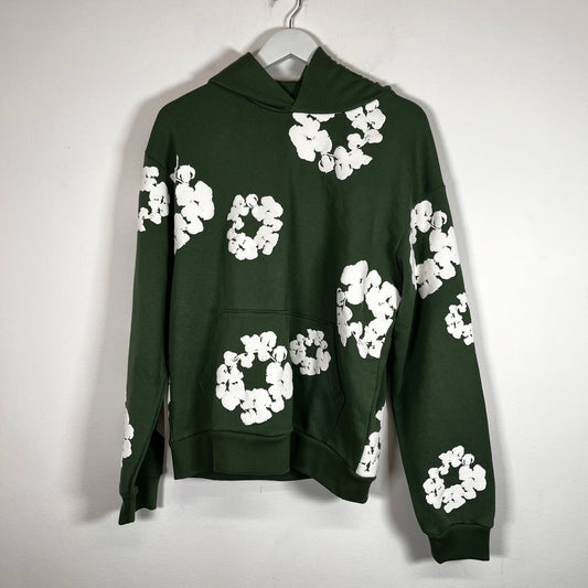 Denim Tears Green Wreath Hoodie Size L