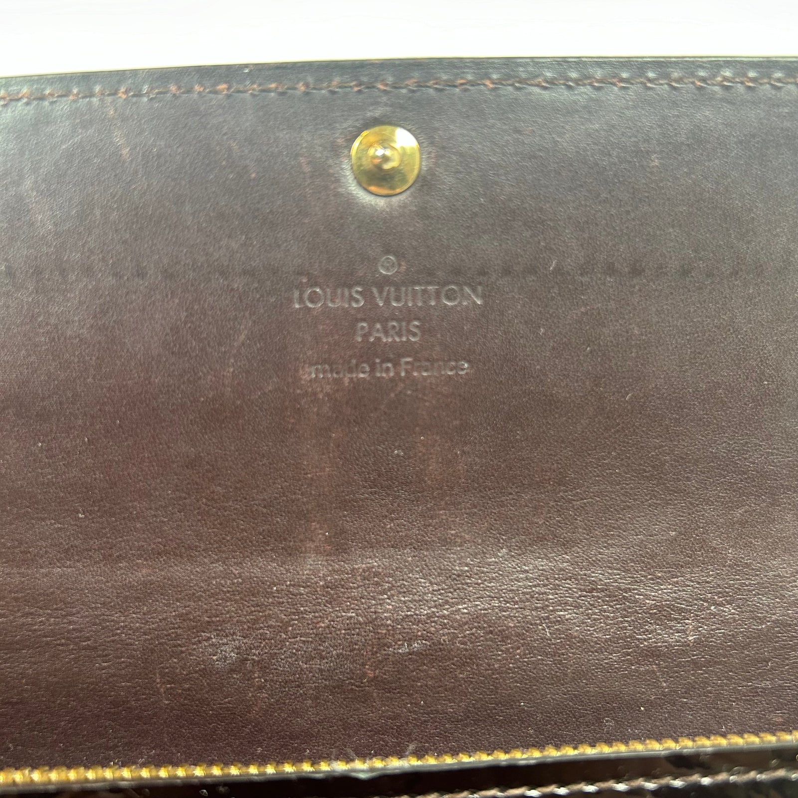Louis Vuitton Portefeuille Monogram Vernis Sarah Wallet