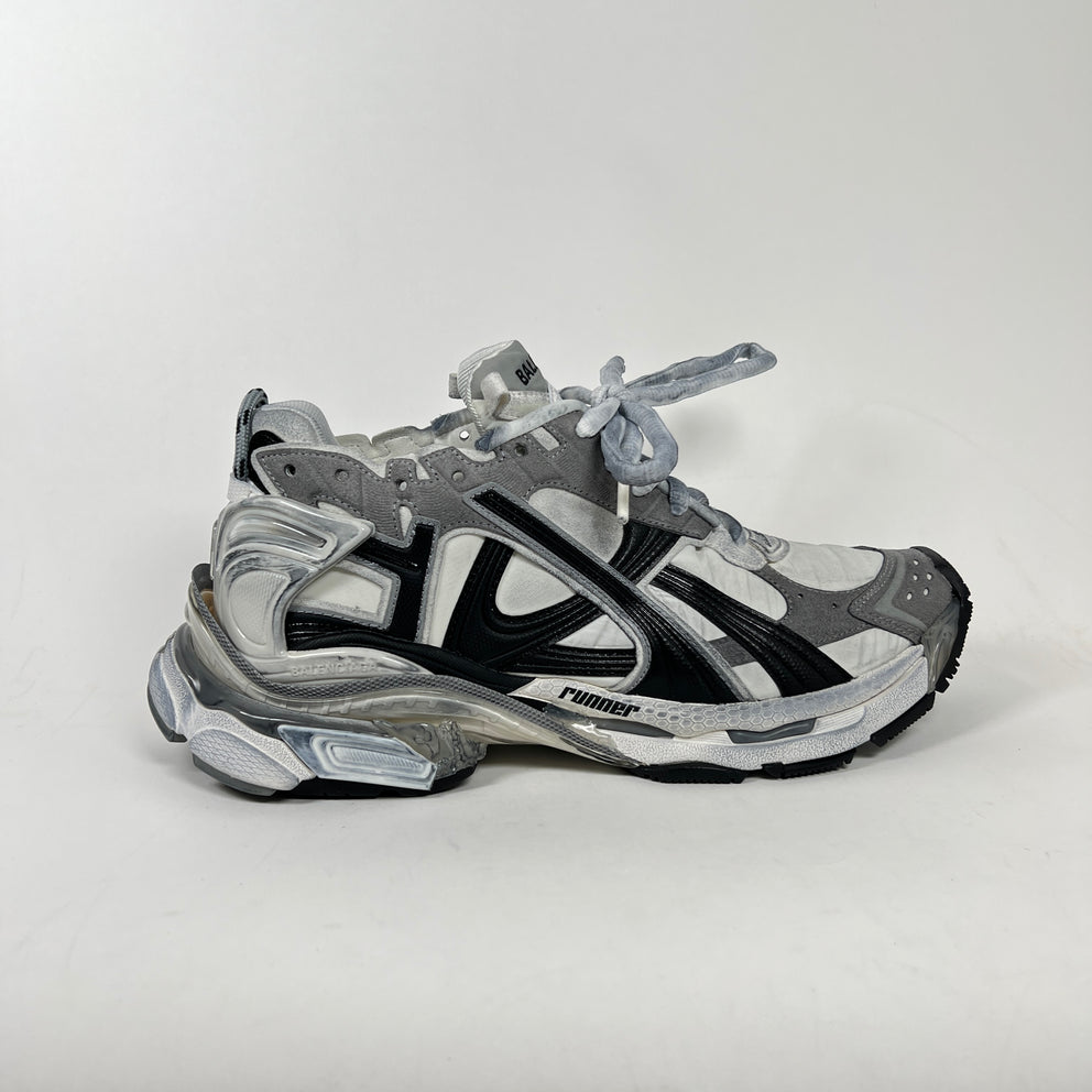 Balenciaga White/Grey Runner Size 42