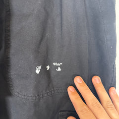 Off-White Black Parachute Cargo Pants Size 36