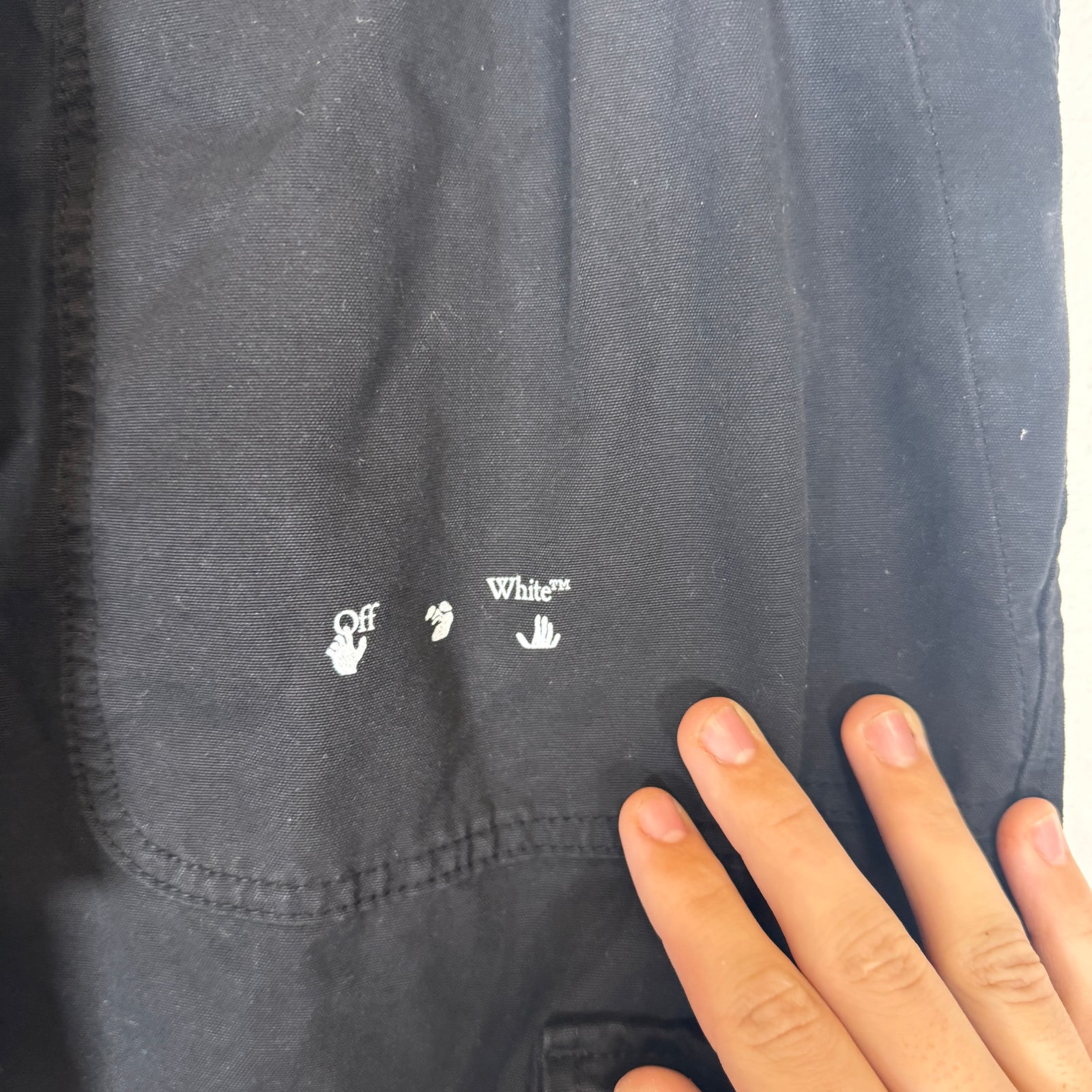 Off-White Black Parachute Cargo Pants Size 36