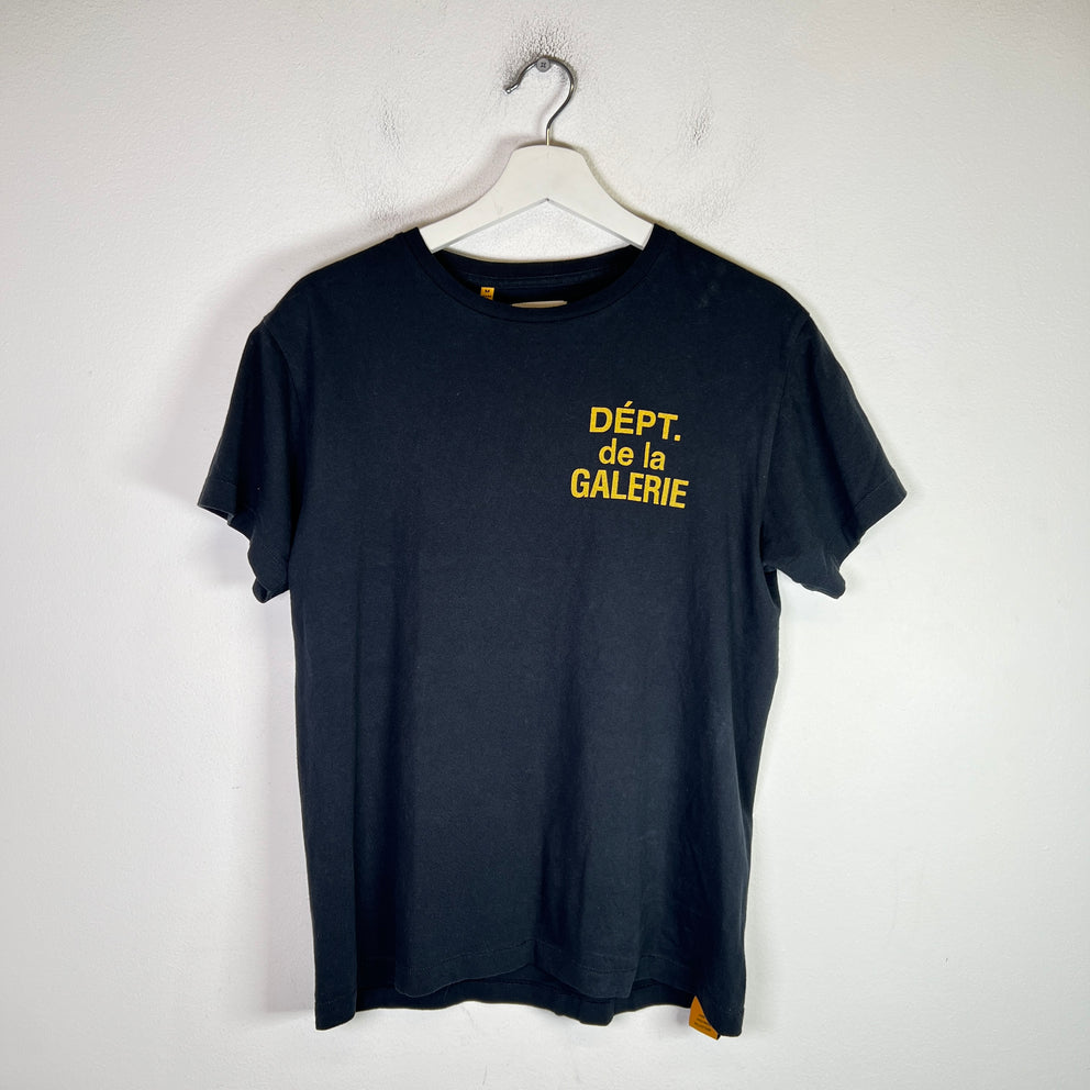 Gallery Dept Black French Logo T-Shirt Size M