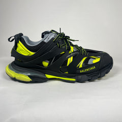 Balenciaga Black/Neon Yellow Track Sneakers Size 46