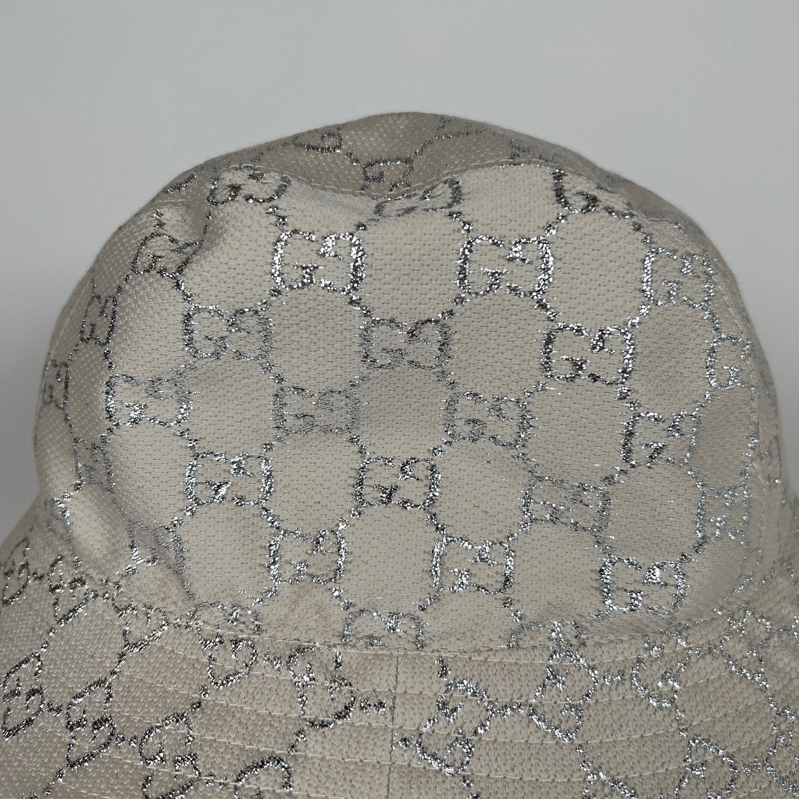 Gucci GG Sparkly Bucket White