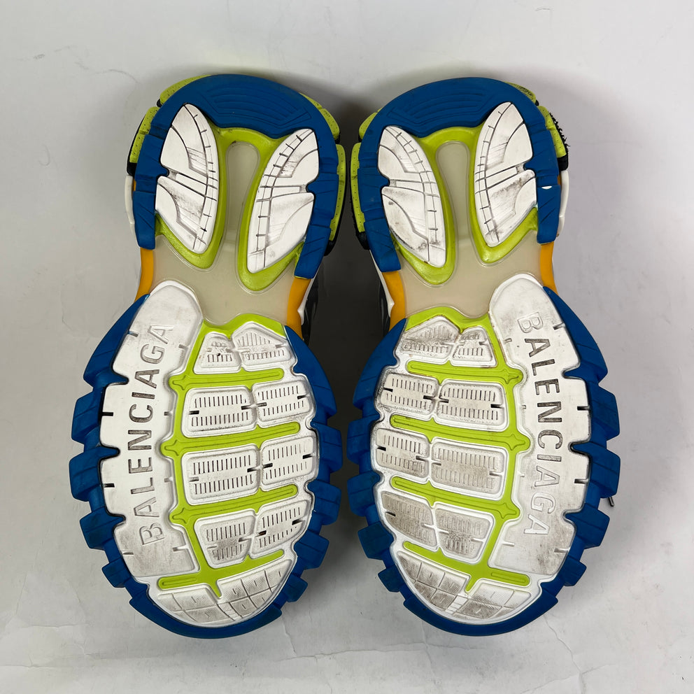 Balenciaga Metallic Silver Multicolor Track Sneaker