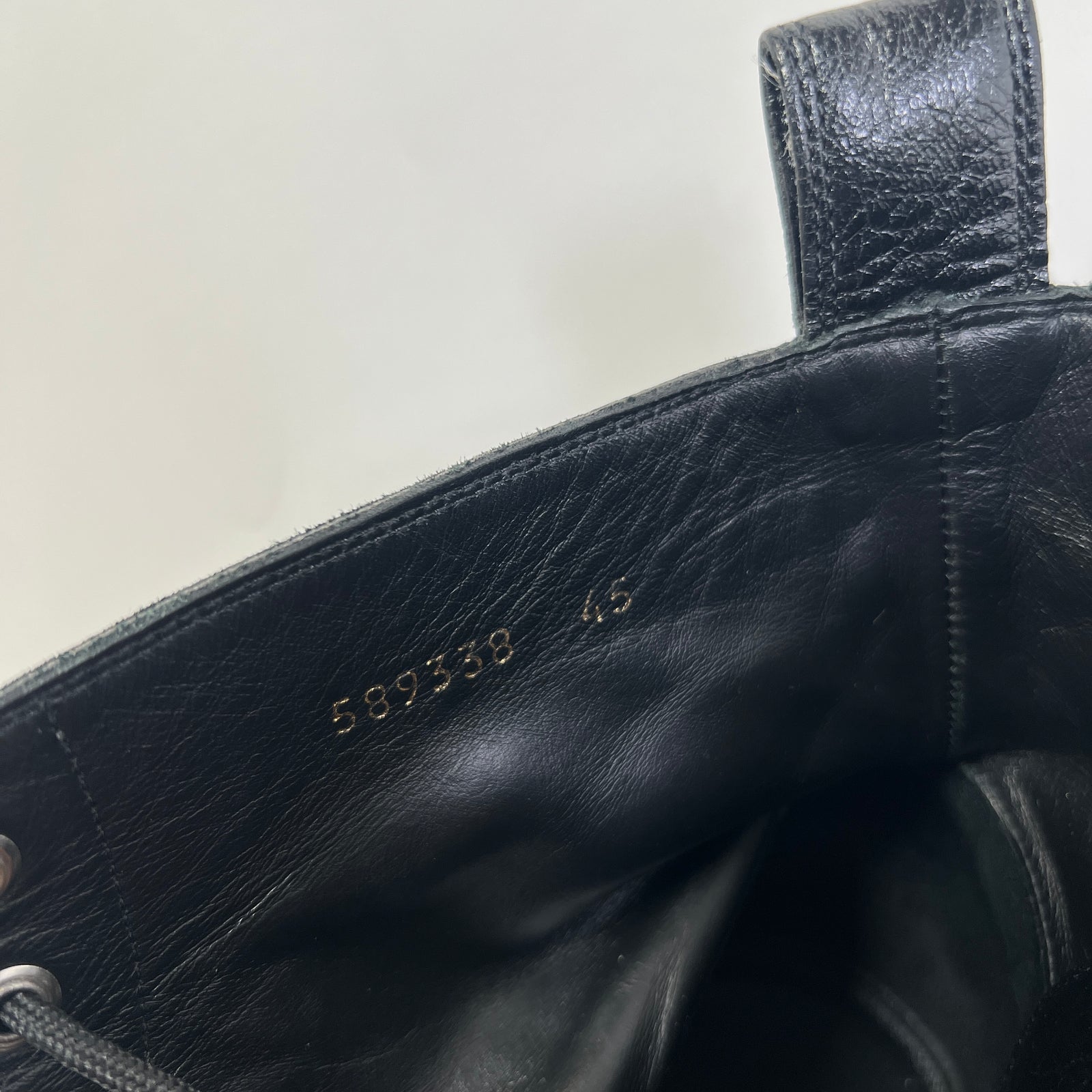 Balenciaga Tumble Leather Strike Boot Size 45
